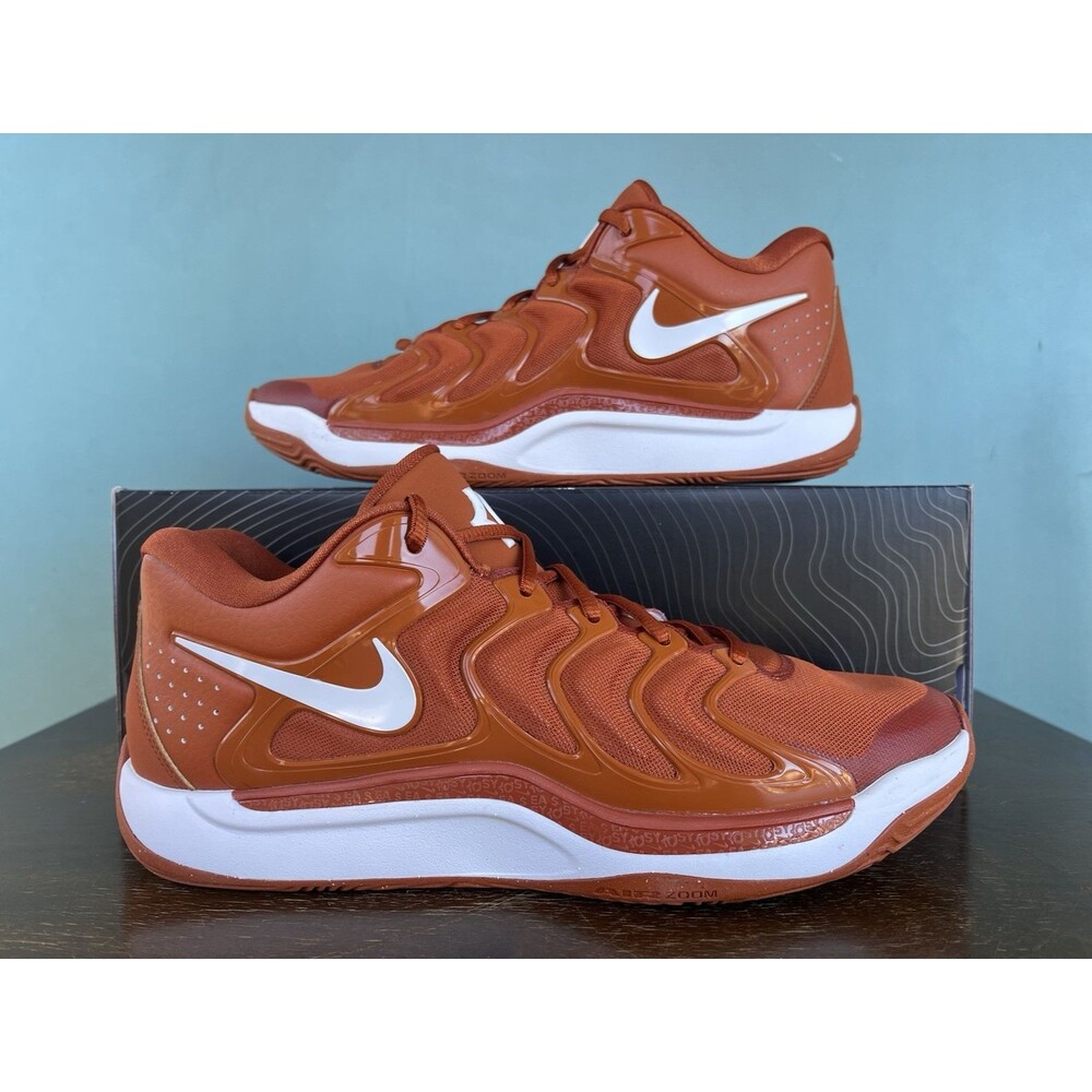 Nike KD 17 Desert Orange Texas Longhorns PE Basketball Shoes Men's Size 8